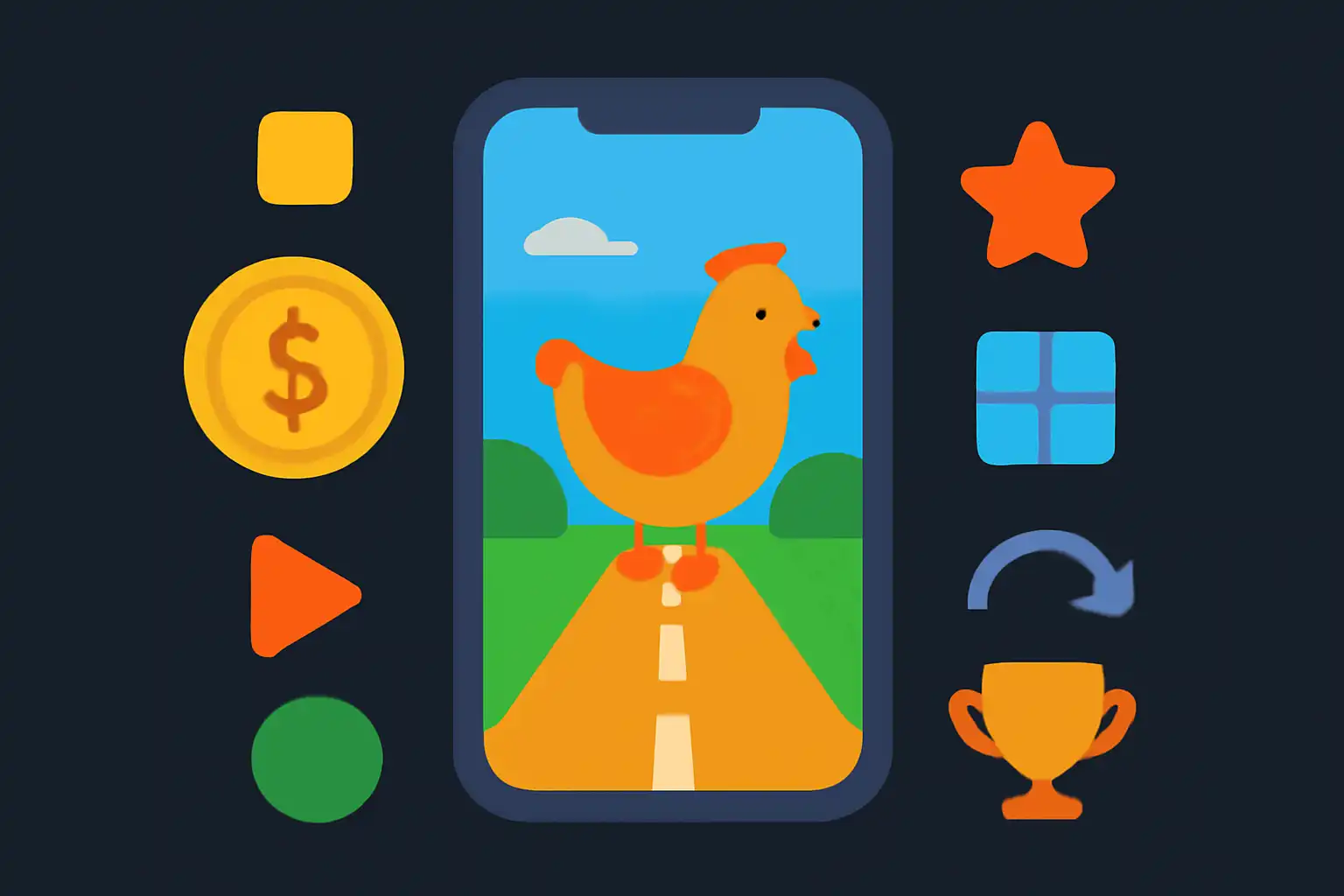 Hero illustration: Chicken Road Game