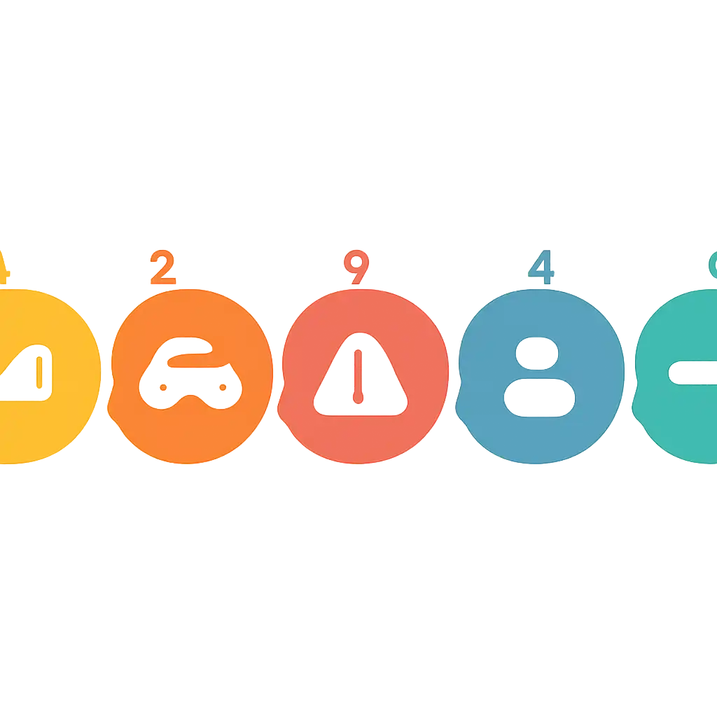 Five numbered circular icons connected by arrows in a horizontal flow, How a Crash Round Ends steps, Chicken Road Game
