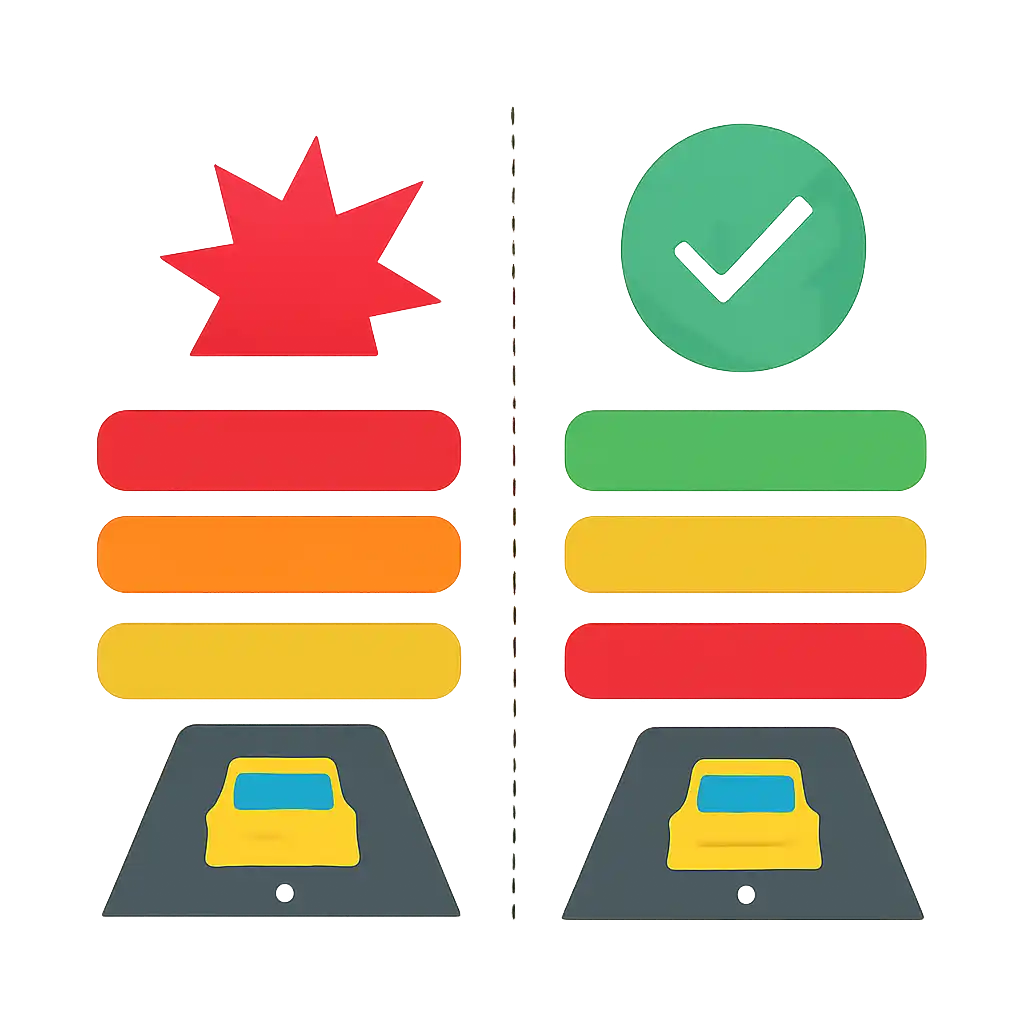 Infographic comparing options using coloured bars and, How a Crash Round Ends, Chicken Road Game