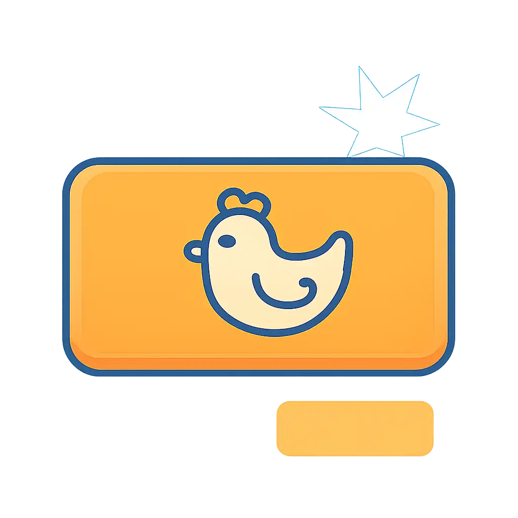 Close-up of button or form field for crash game, Chicken Road Game